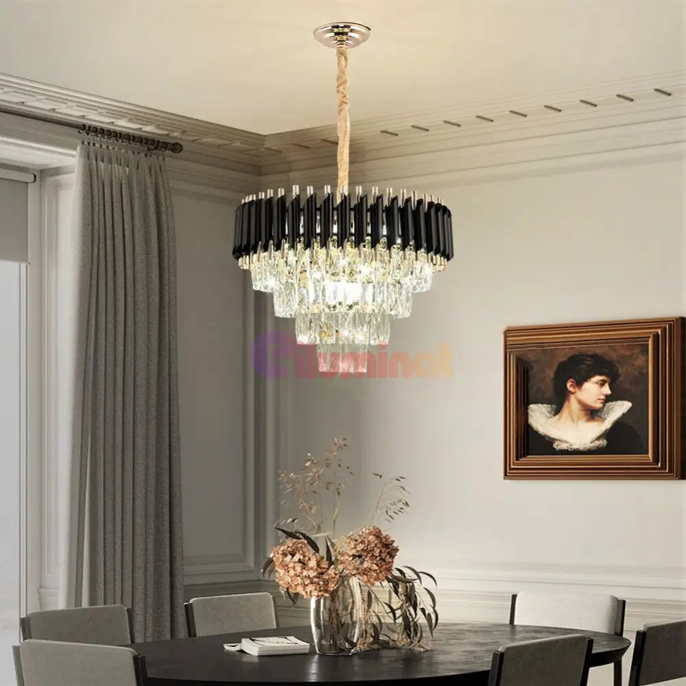 Candelabru Cristal Black Panther 400Mm Chandeliers Crystal