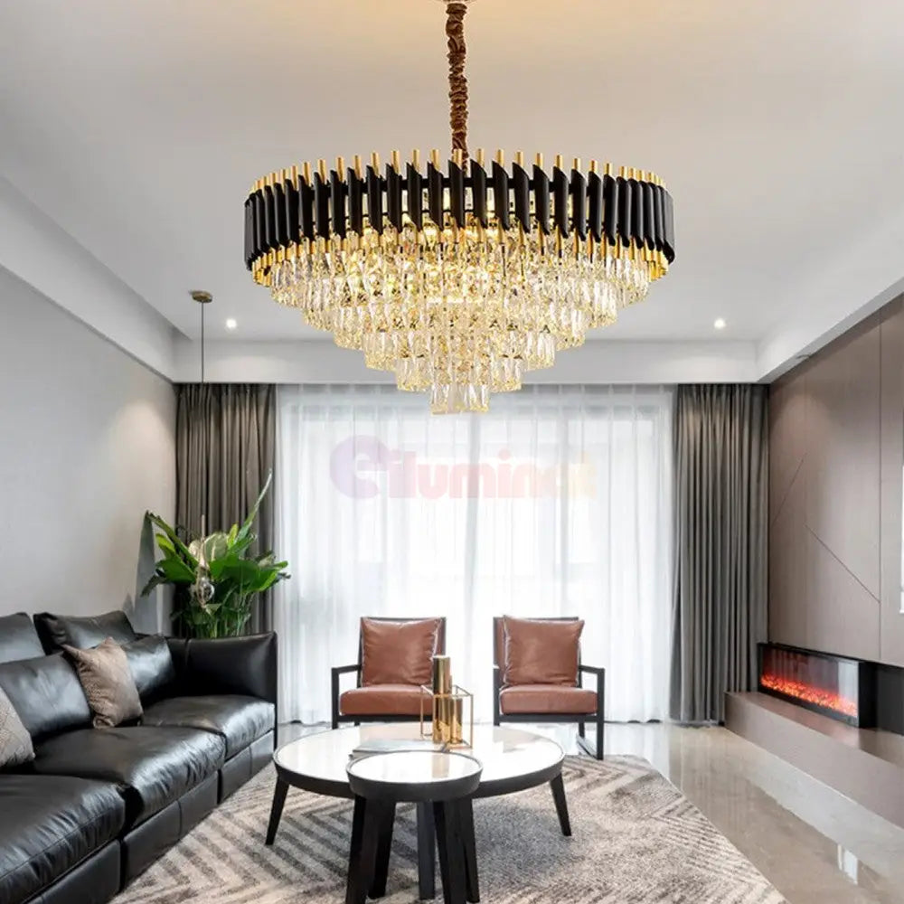 Candelabru Cristal Black Panther 950Mm Chandeliers Crystal