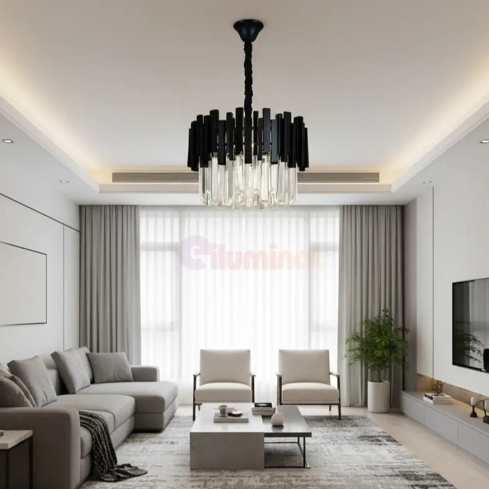 Candelabru Cristal BLACK WIDOW Ø30CM Chandeliers Crystal