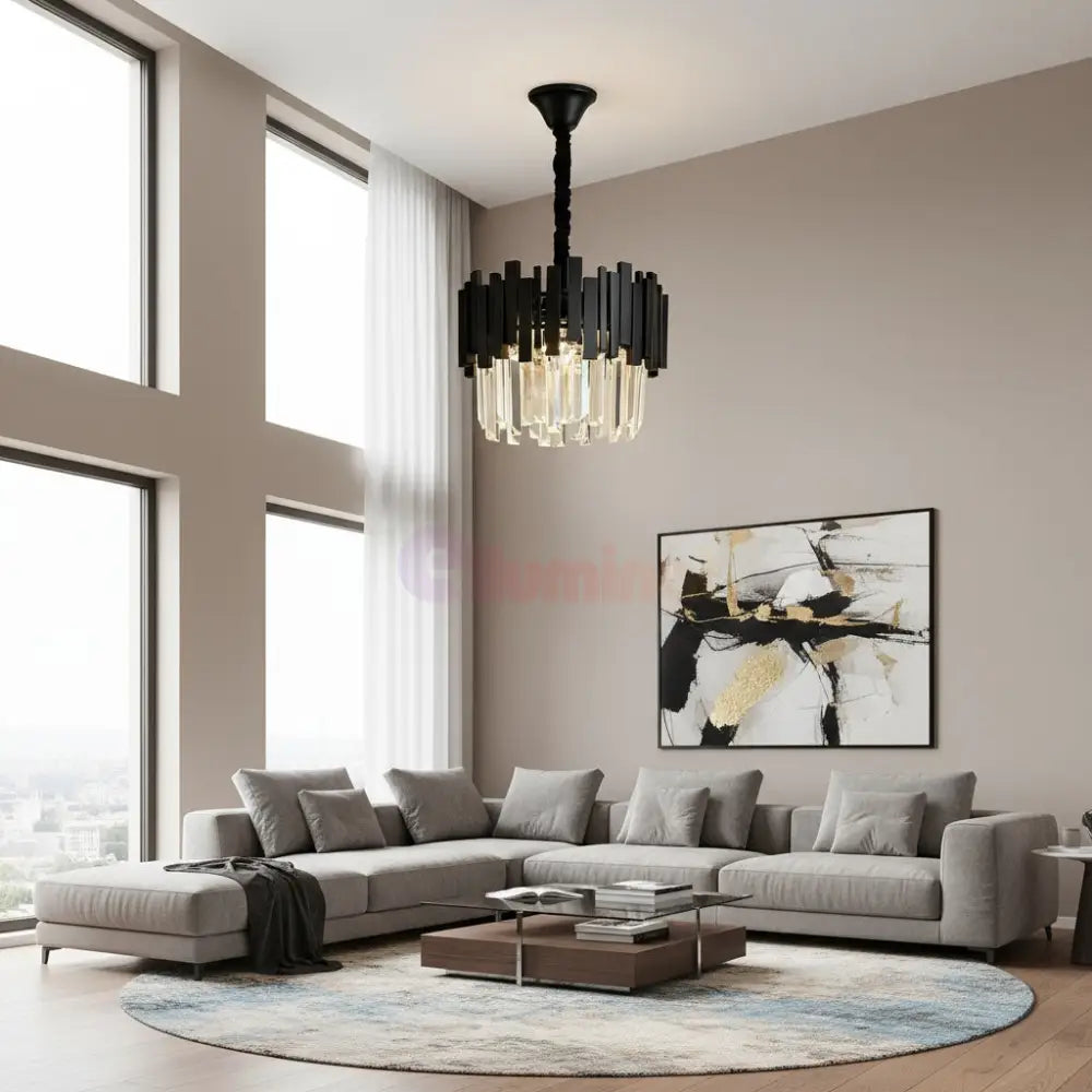 Candelabru Cristal BLACK WIDOW Ø40CM Chandeliers Crystal