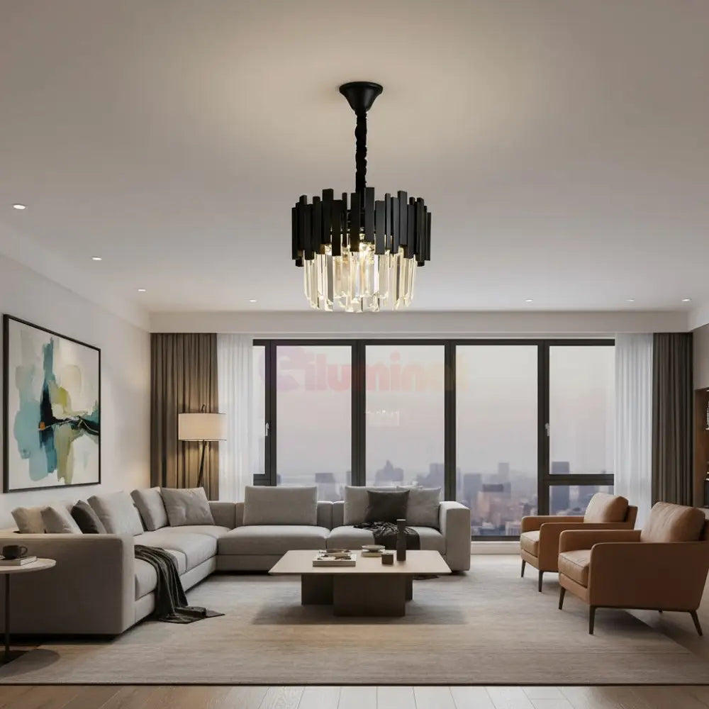 Candelabru Cristal BLACK WIDOW Ø40CM Chandeliers Crystal