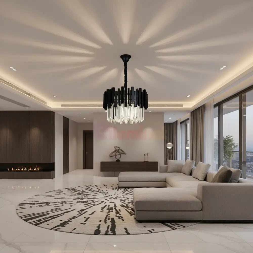 Candelabru Cristal BLACK WIDOW Ø40CM Chandeliers Crystal