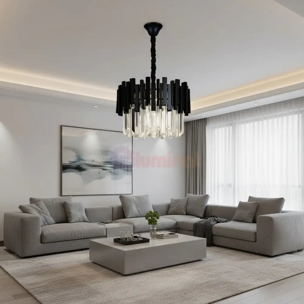 Candelabru Cristal BLACK WIDOW Ø40CM Chandeliers Crystal