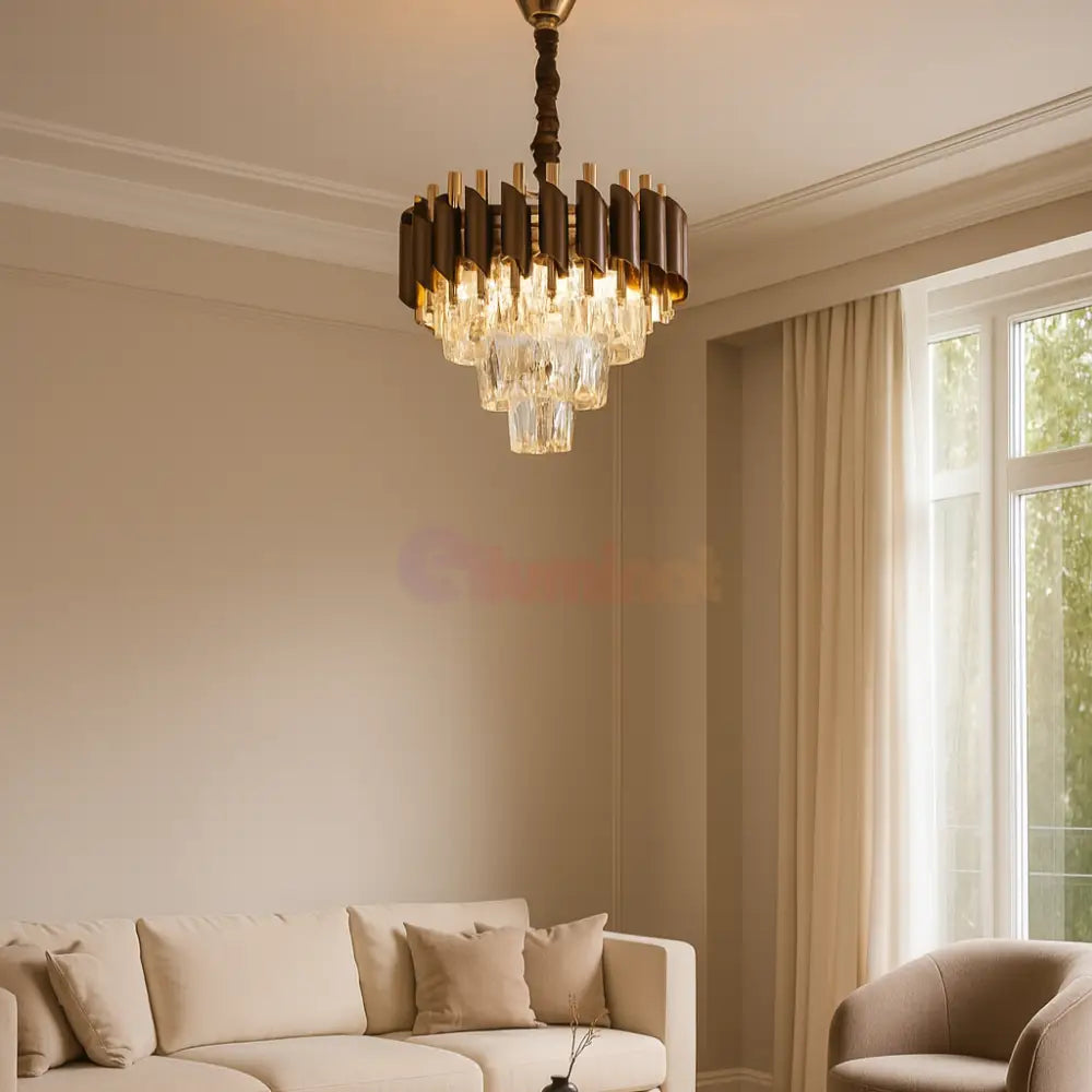 Candelabru Cristal RFAN 3xE27 S9001/300KF + FGD AURIE / CRISTAL / 30CM Chandeliers Crystal