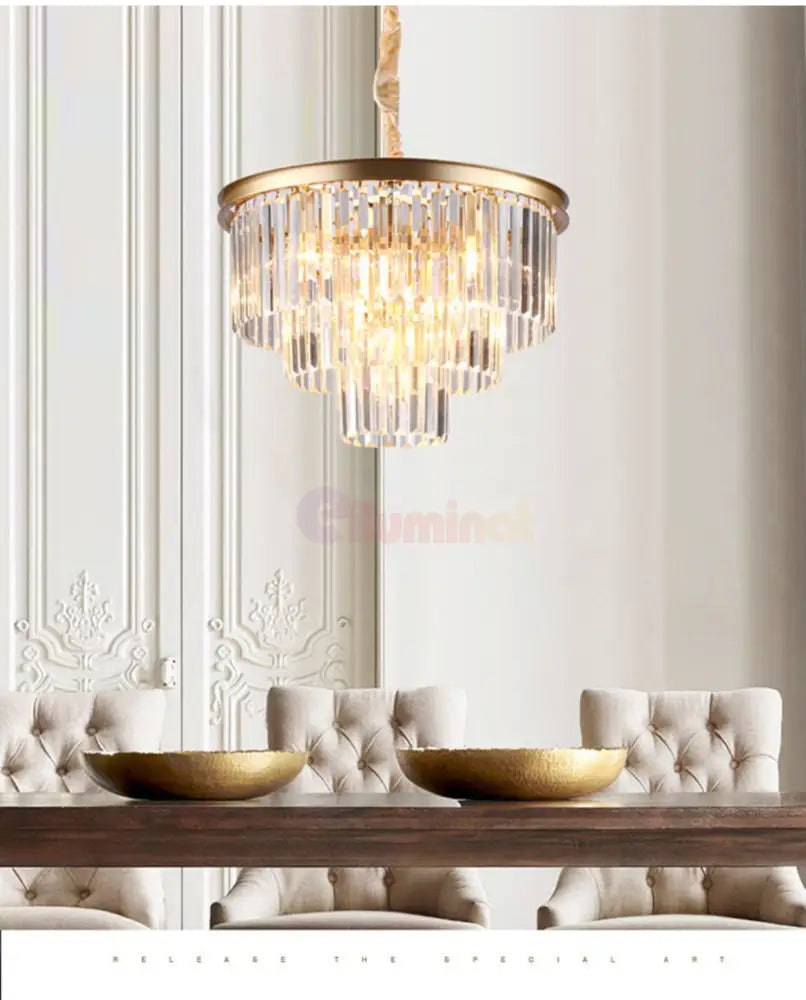 Candelabru Cristal Contemporary Beauty Gold 40Cm Chandeliers Crystal