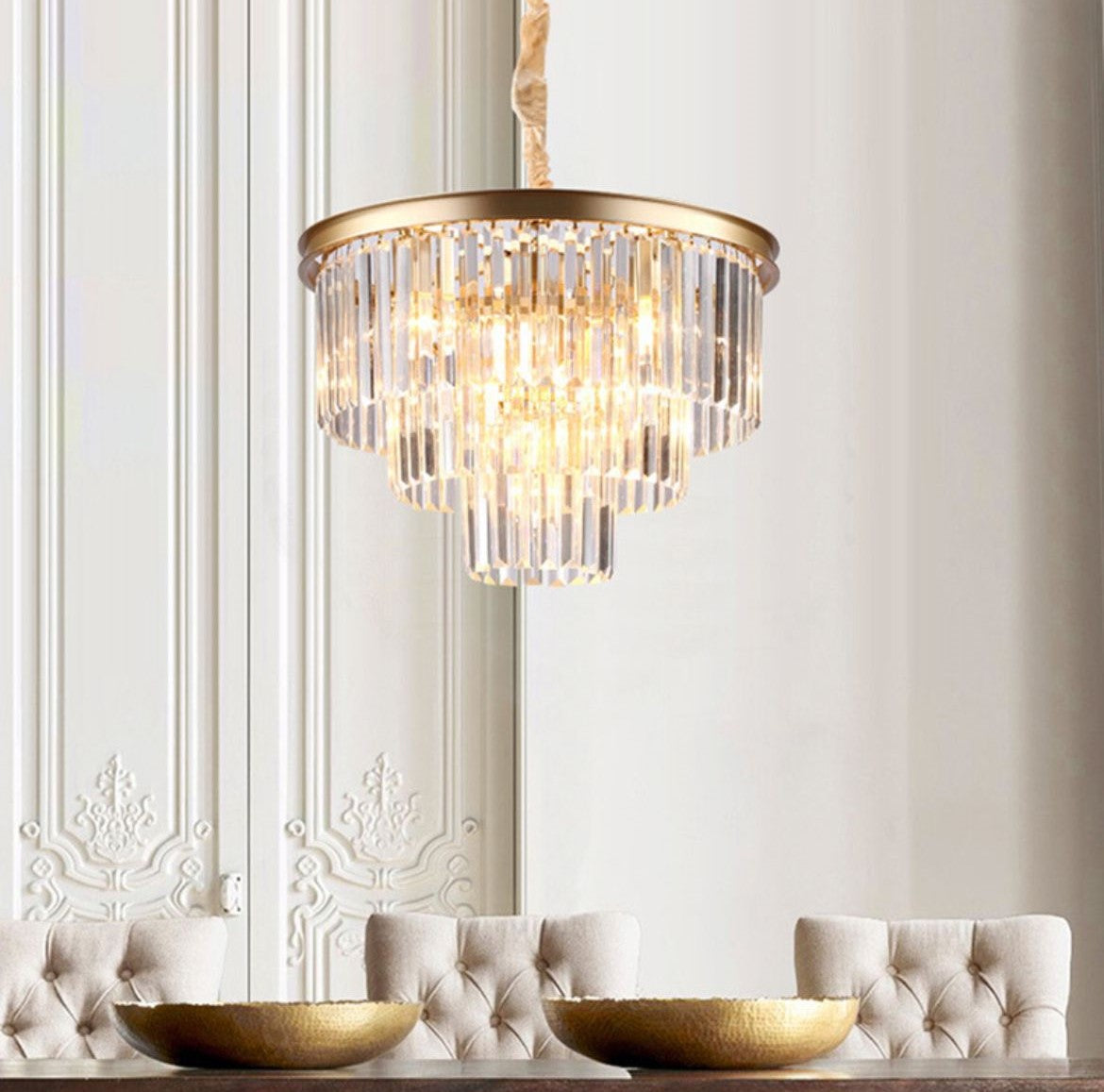 Candelabru Cristal Contemporary Beauty Gold 40Cm Chandeliers Crystal