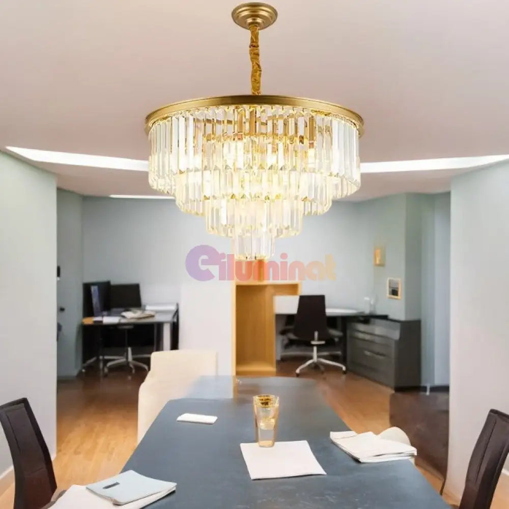 Candelabru Cristal Contemporary Beauty Gold 60Cm Chandeliers Crystal