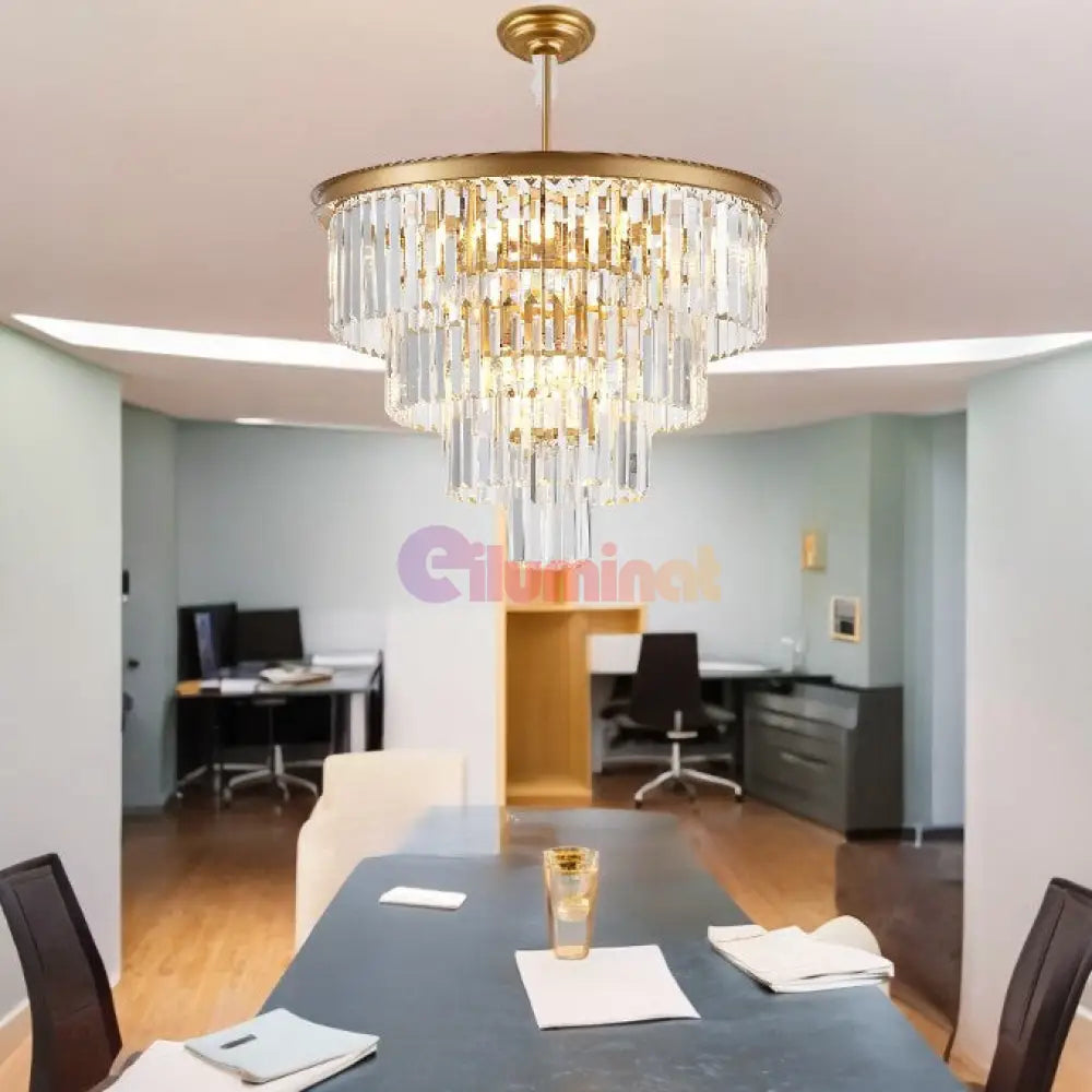 Candelabru Cristal Contemporary Beauty Gold 60Cm Chandeliers Crystal