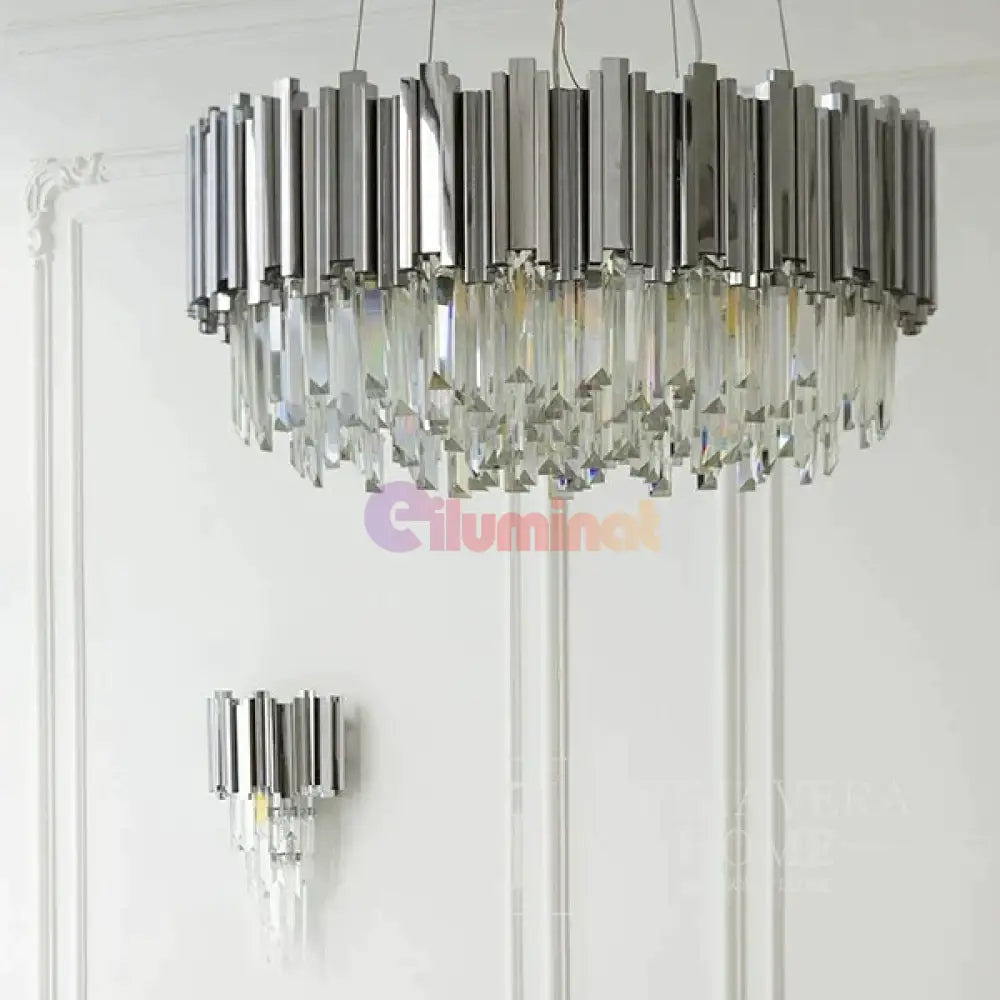 Candelabru Cristal Glory Chrome Grande 600Mm Chandeliers Crystal