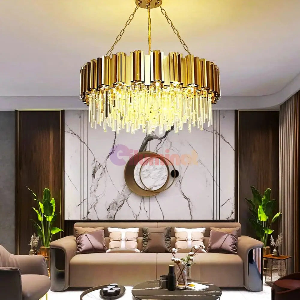 Candelabru Cristal Glory Gold Grande 500Mm Chandeliers Crystal