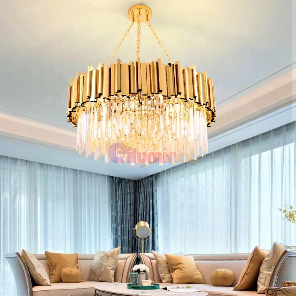 Candelabru Cristal Glory Gold Grande 600Mm Chandeliers Crystal