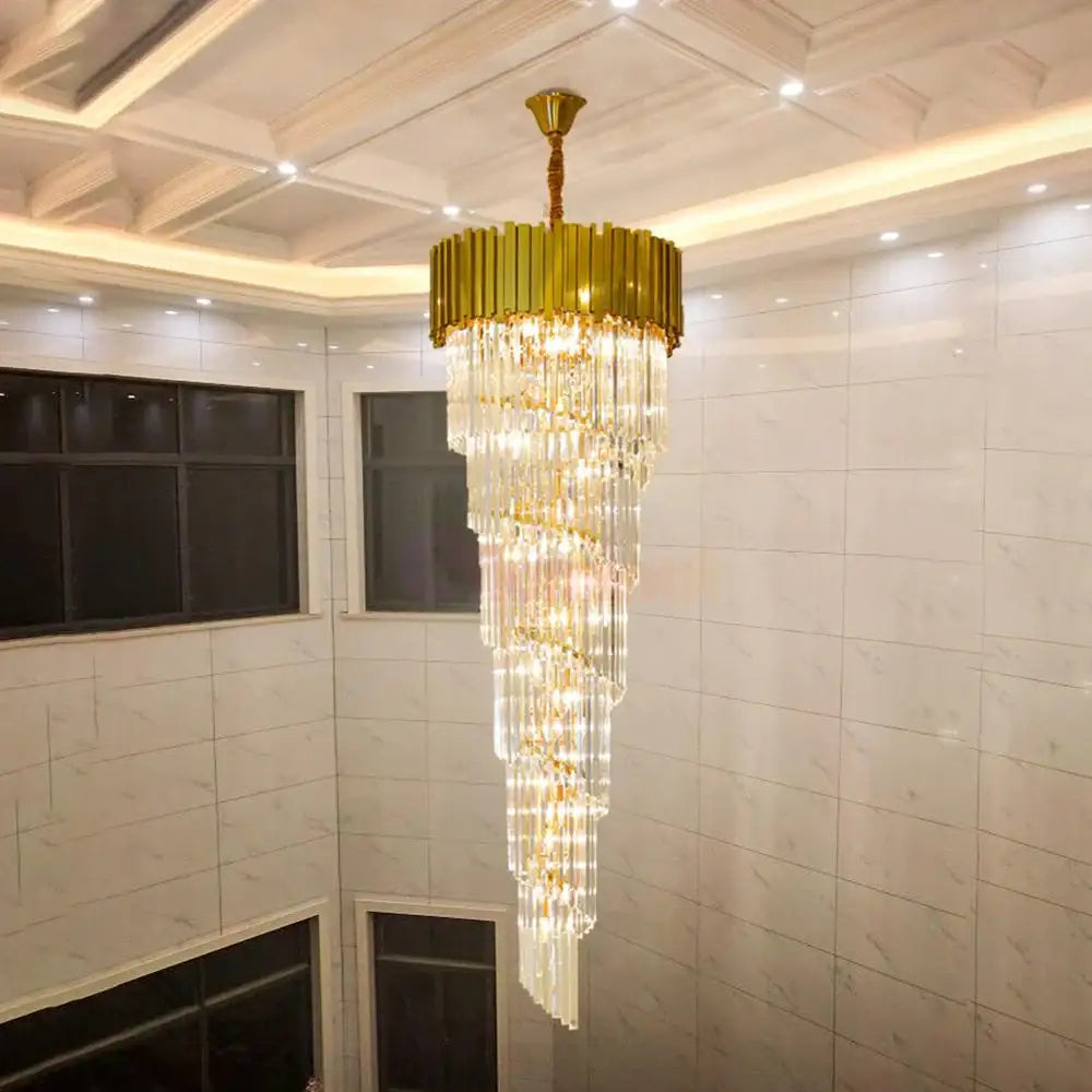 Candelabru Cristal Glory Golden Luxury 180Cm Chandeliers Crystal