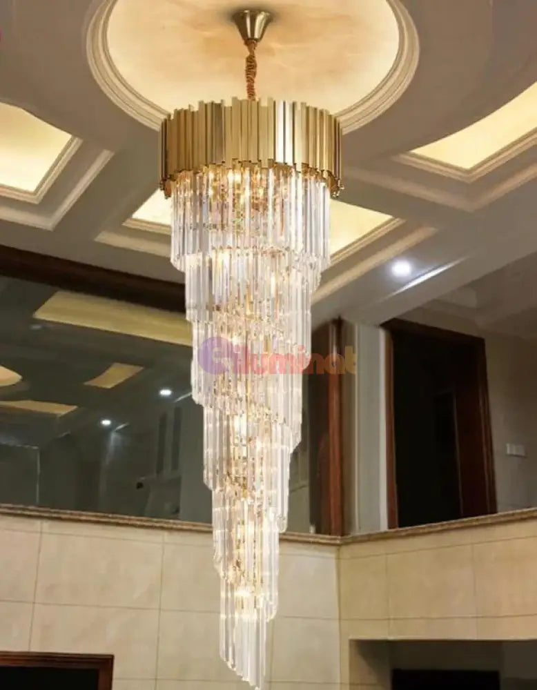 Candelabru Cristal Glory Golden Luxury 180Cm Chandeliers Crystal