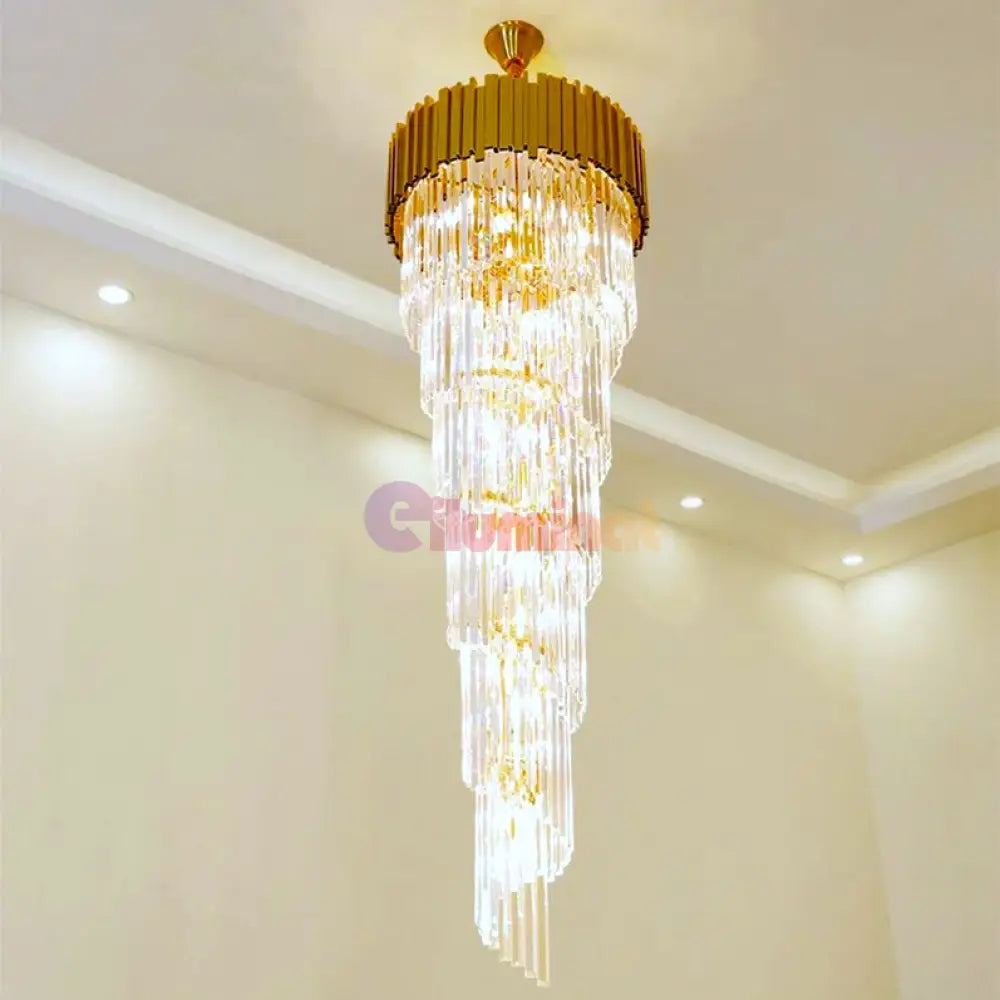 Candelabru Cristal Glory Golden Luxury 180Cm Chandeliers Crystal