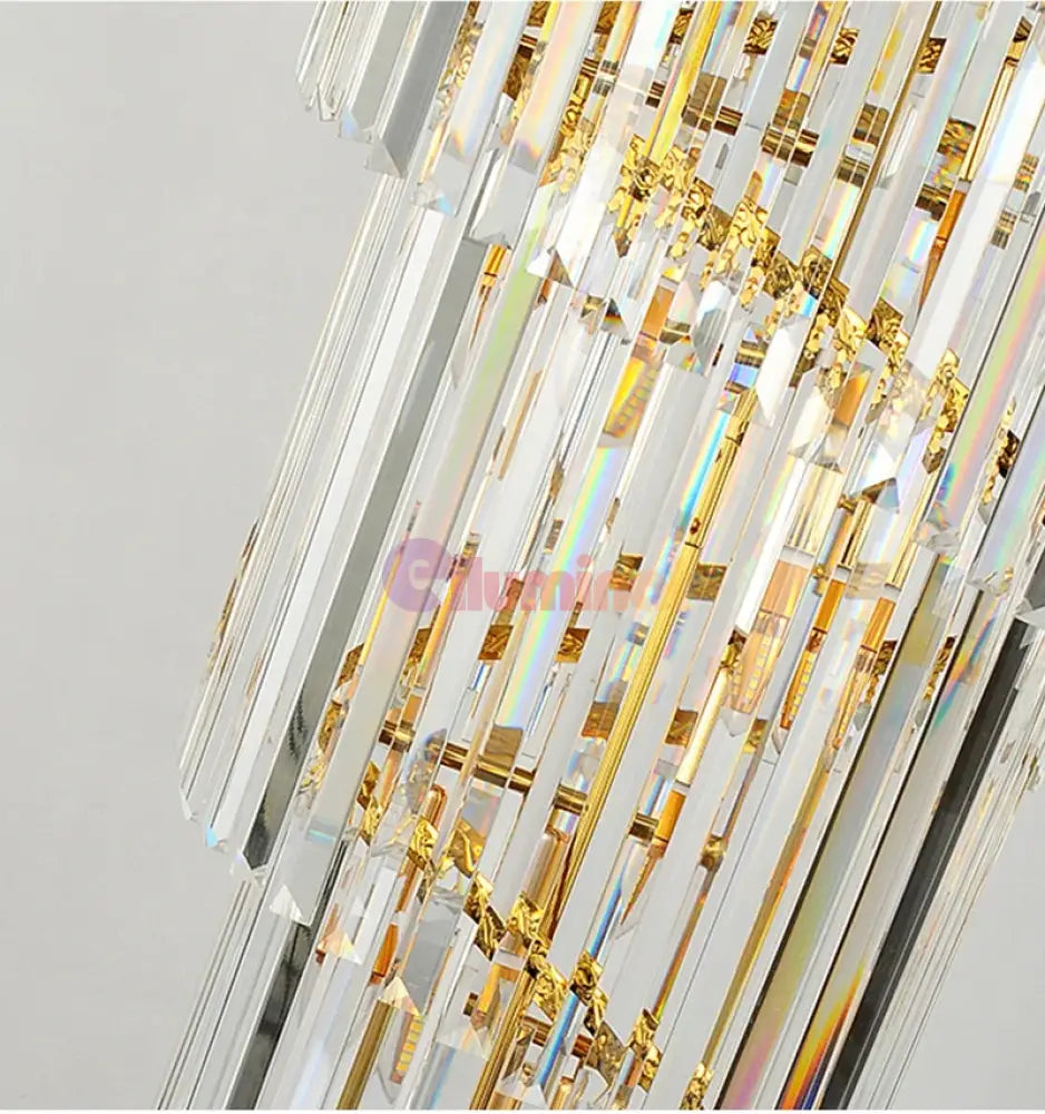 Candelabru Cristal Glory Golden Luxury 180Cm Chandeliers Crystal