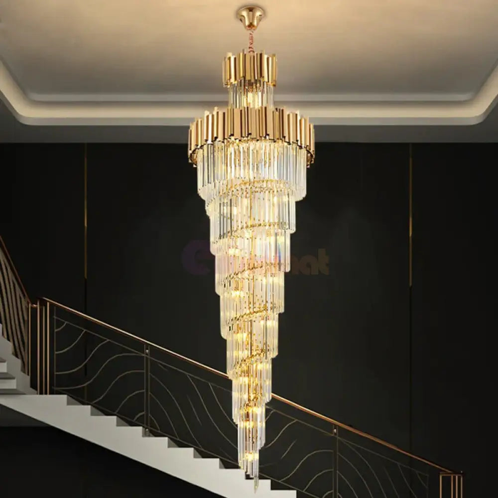 Candelabru Cristal GLORY GOLDEN LUXURY 300cm AURIE / 300CM / LUXURY Chandeliers Crystal