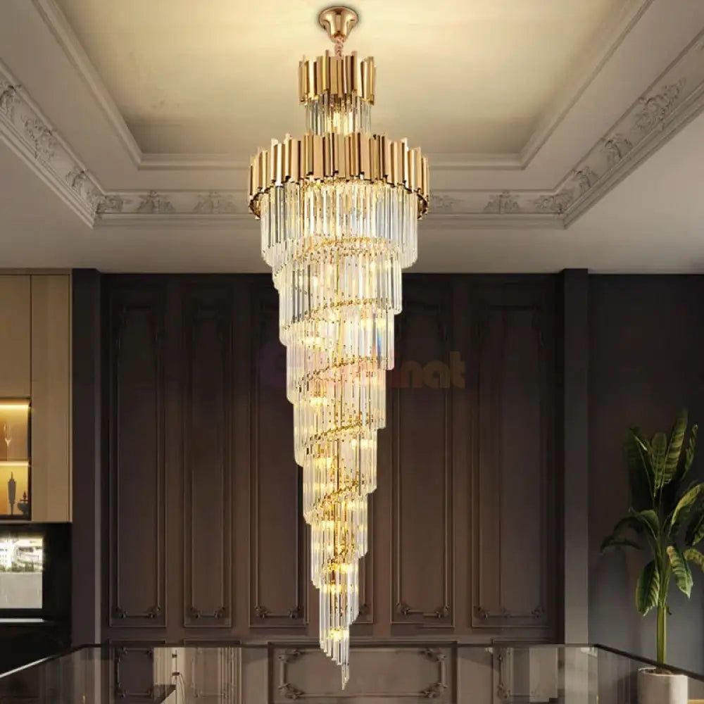 Candelabru Cristal GLORY GOLDEN LUXURY 300cm AURIE / 300CM / LUXURY Chandeliers Crystal