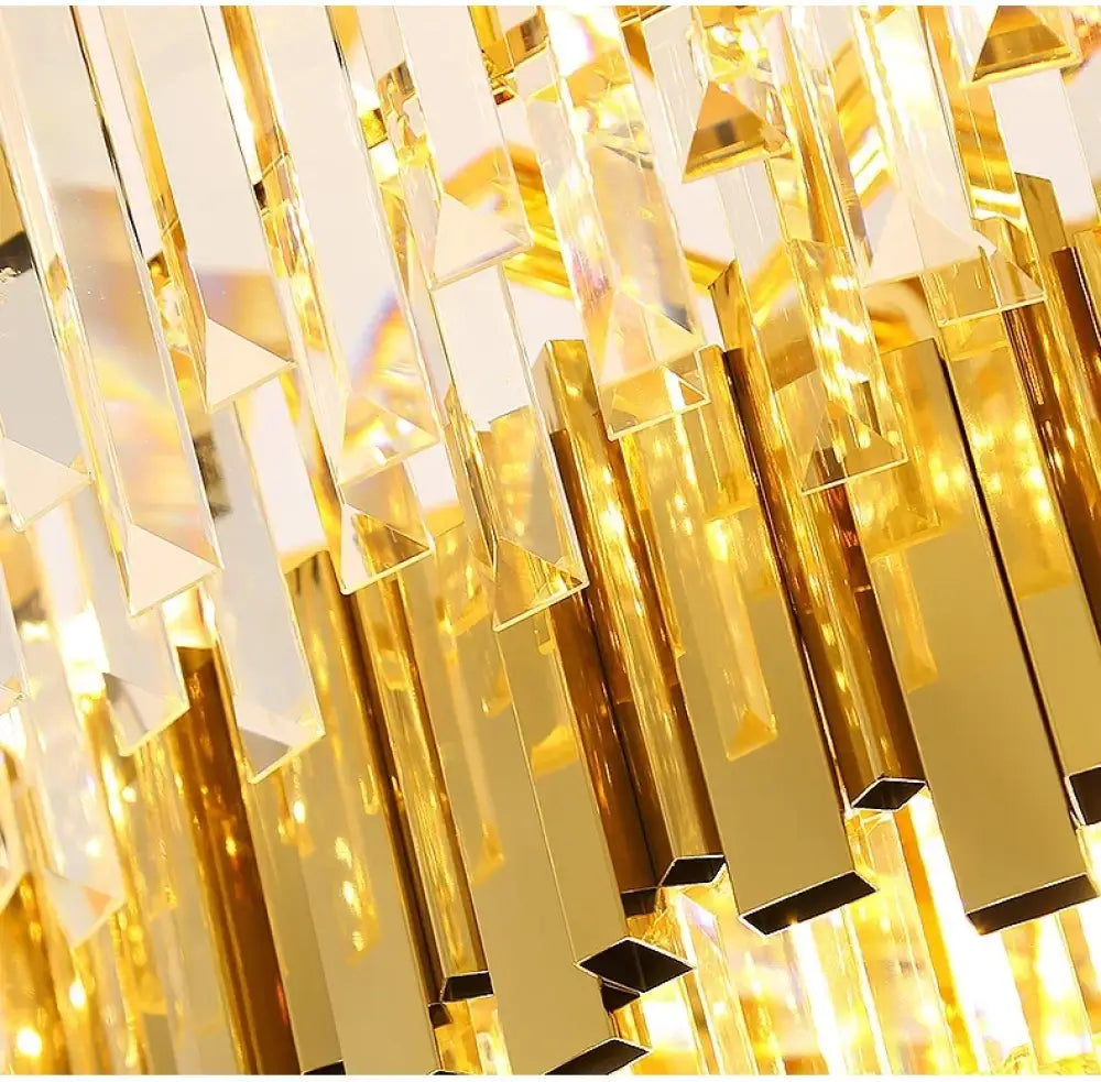 Candelabru Cristal Glory Golden Luxury 800 + 500Mm Chandeliers Crystal