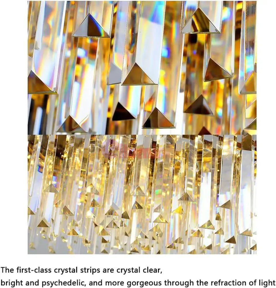 Candelabru Cristal Glory Golden Luxury 800 + 500Mm Chandeliers Crystal