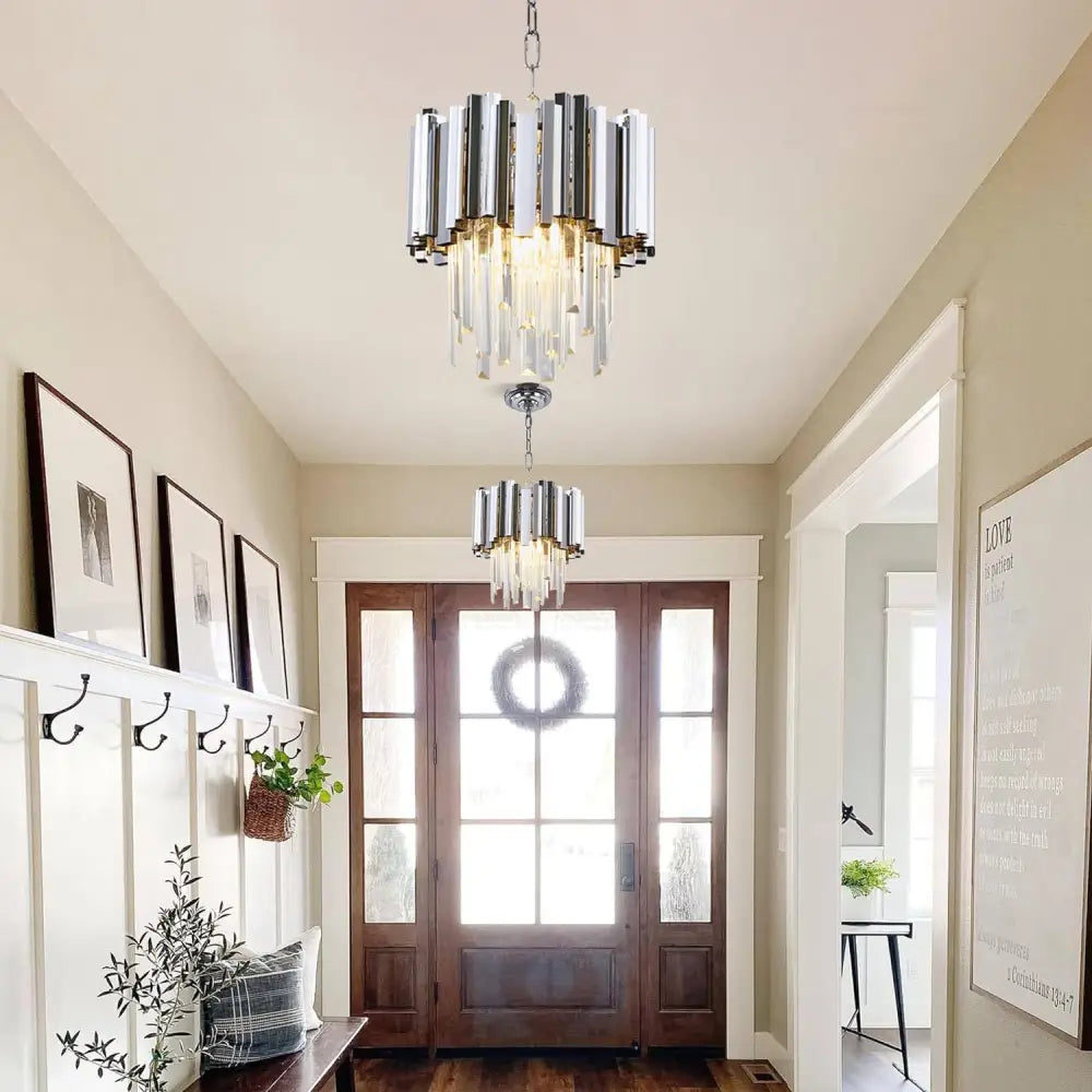 Candelabru Cristal Glory Silver 30Cm Chandeliers Crystal