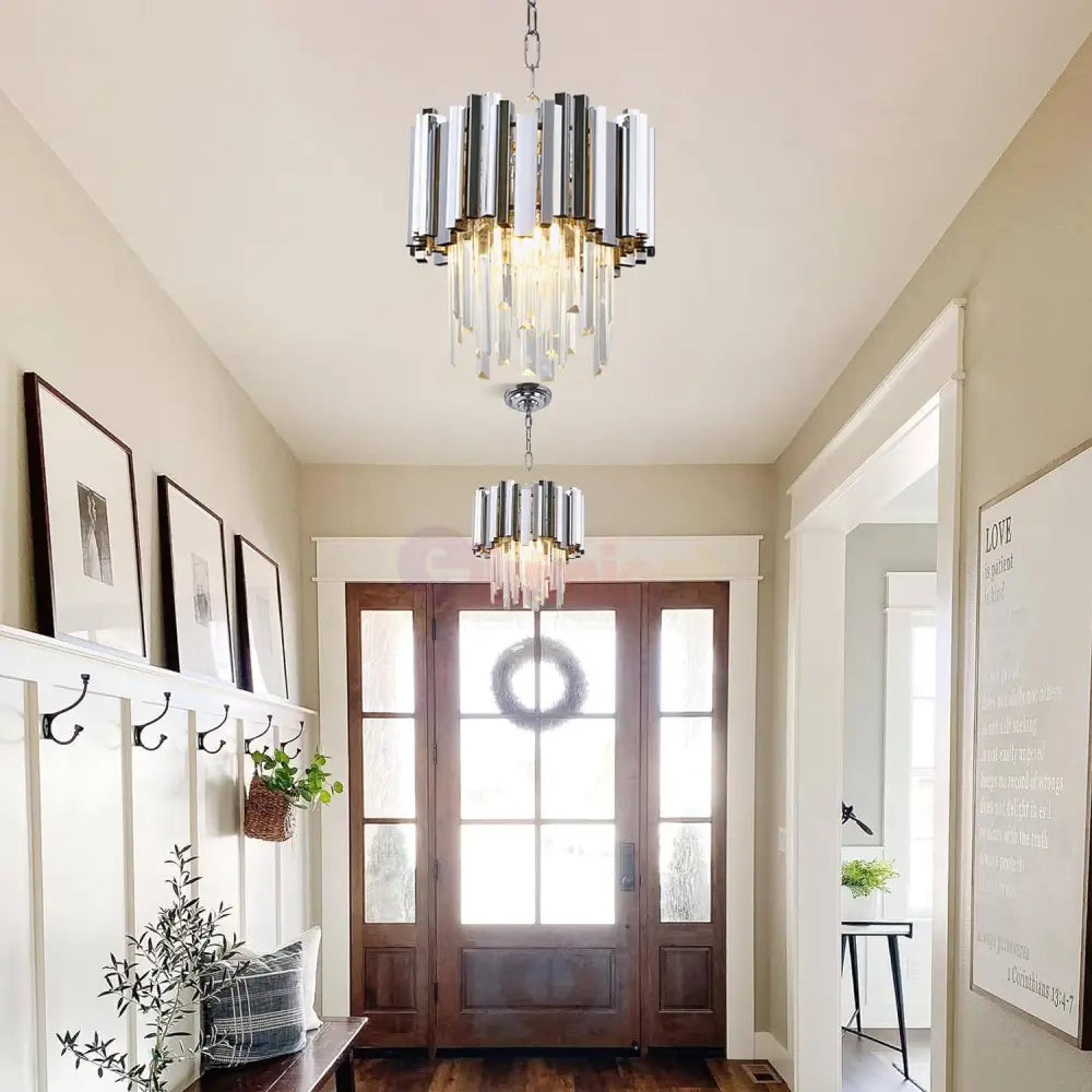 Candelabru Cristal Glory Silver 30Cm Chandeliers Crystal