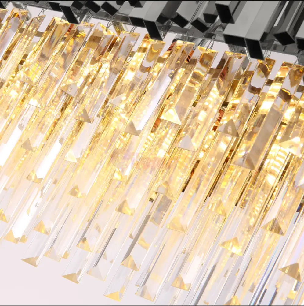 Candelabru Cristal Glory Silver 75X35Cm Led Chandelier