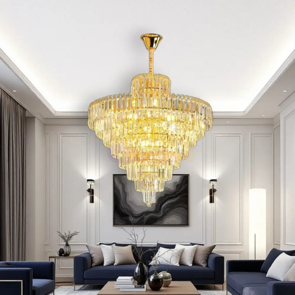 Candelabru Cristal Elegance 8 Becuri E14 si 94cm 90CM / CRISTAL / AURIE Chandeliers Crystal
