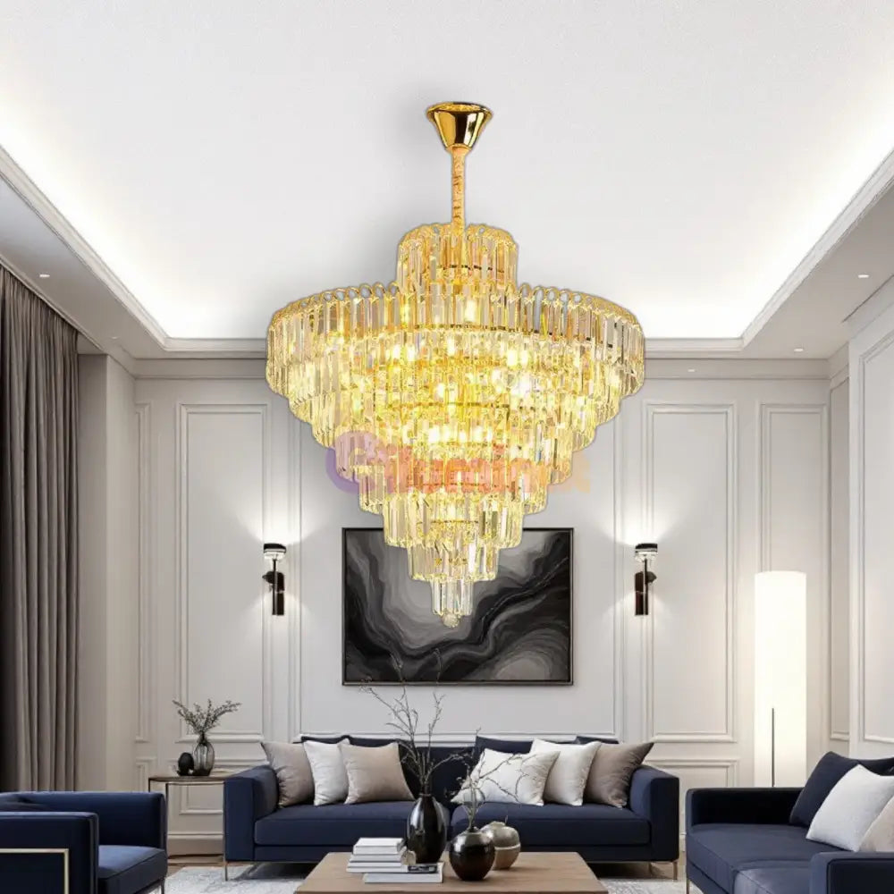 Candelabru Cristal Elegance 8 Becuri E14 si 94cm 90CM / CRISTAL / AURIE Chandeliers Crystal