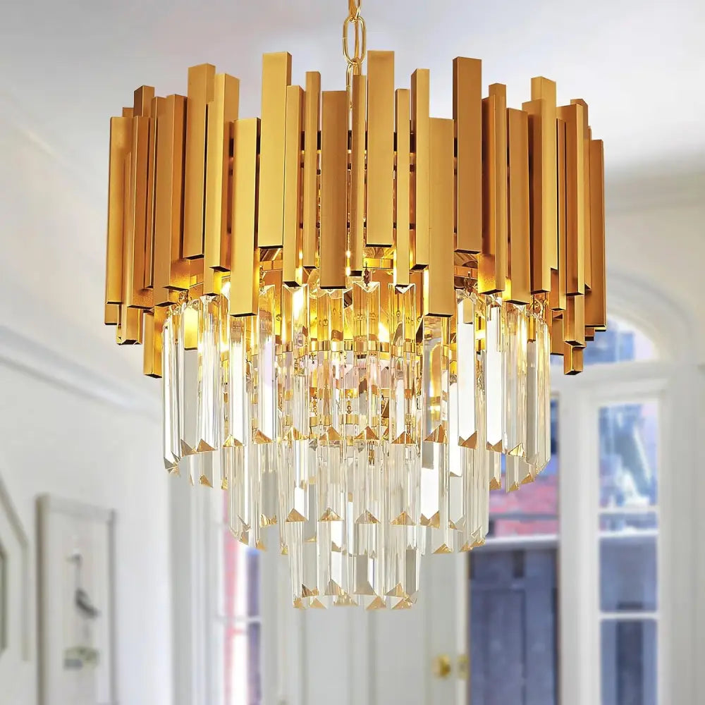 Candelabru Cristal Golden Maxi 400Mm Chandeliers Crystal