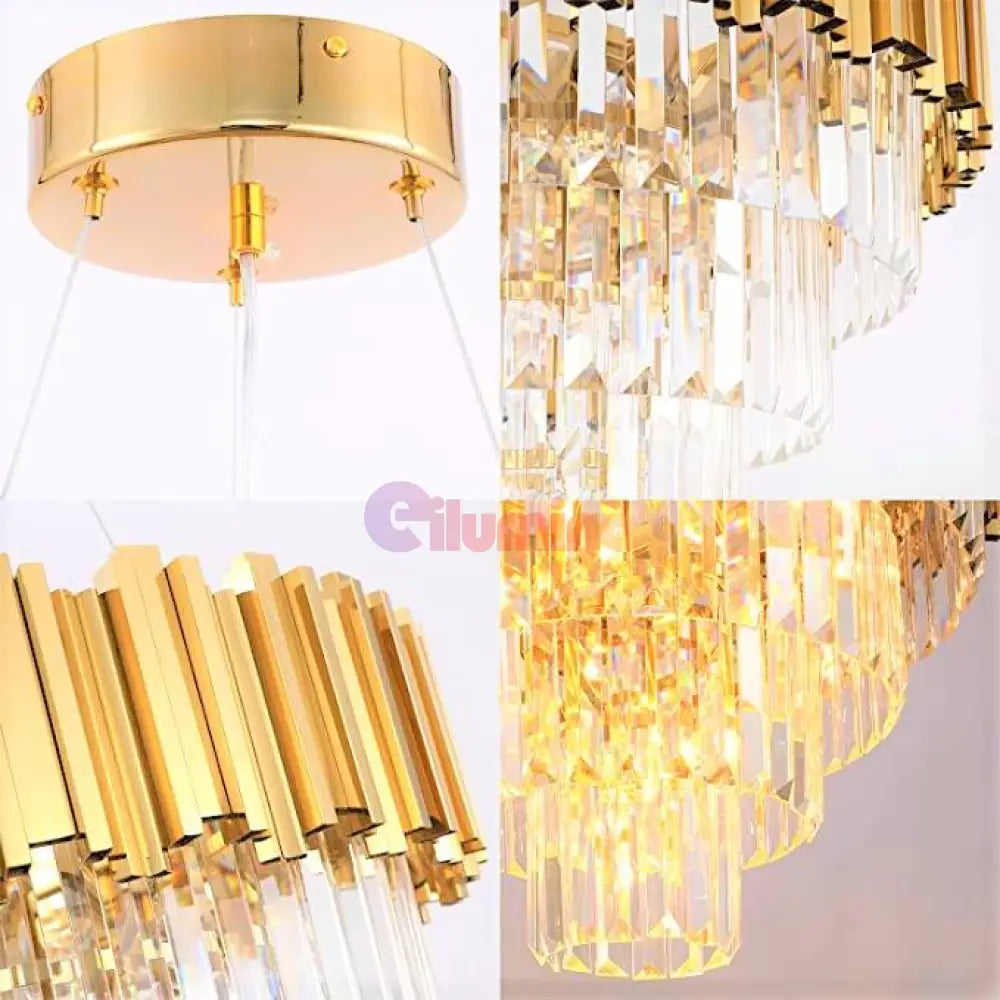 Candelabru Cristal Golden Maxi 500Mm Chandeliers Crystal