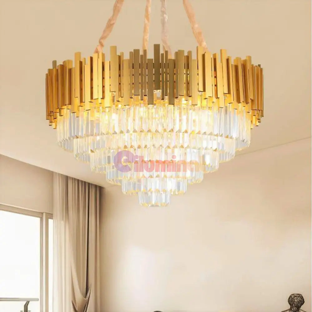 Candelabru Cristal Golden Maxi 720Mm Chandeliers Crystal