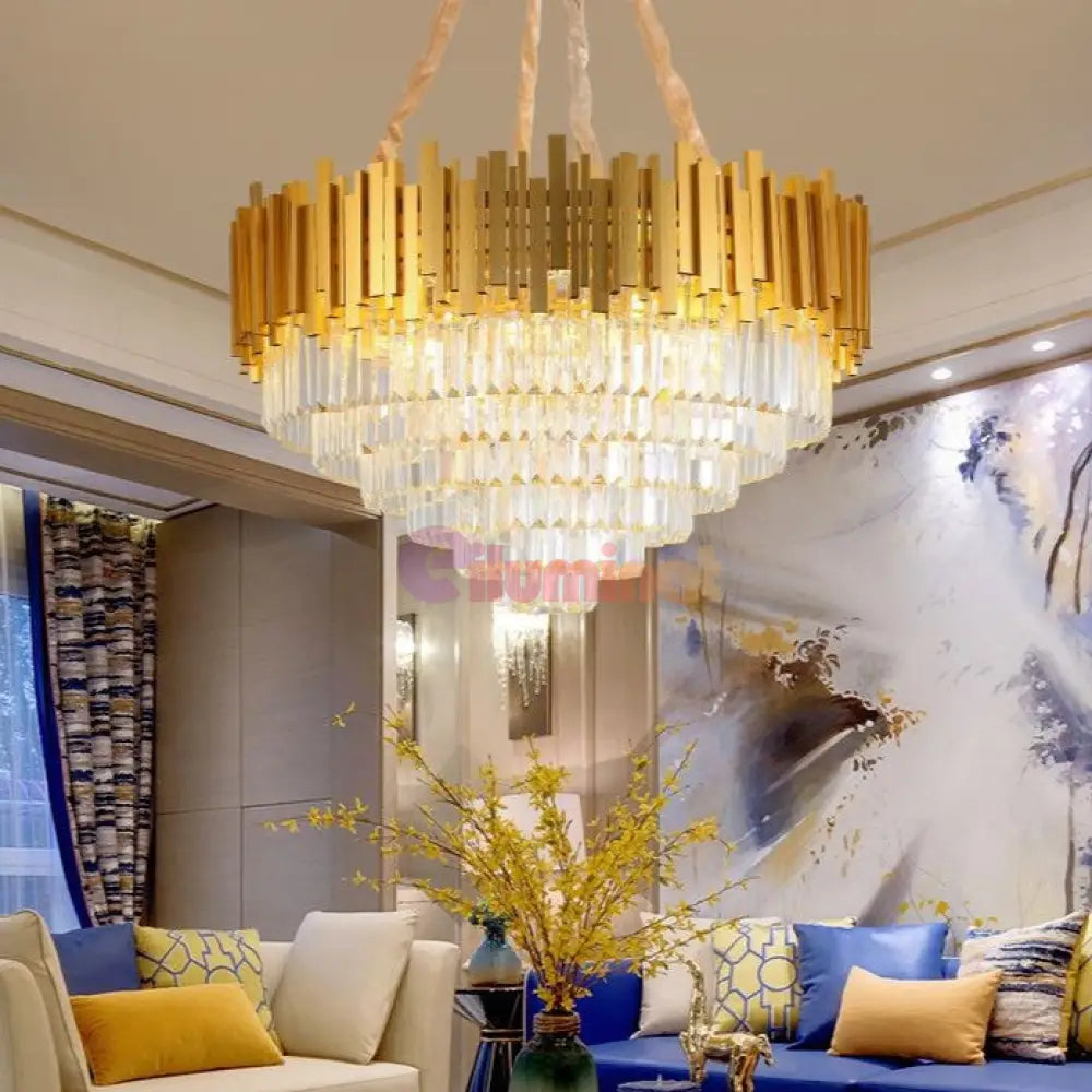 Candelabru Cristal Golden Maxi 720Mm Chandeliers Crystal