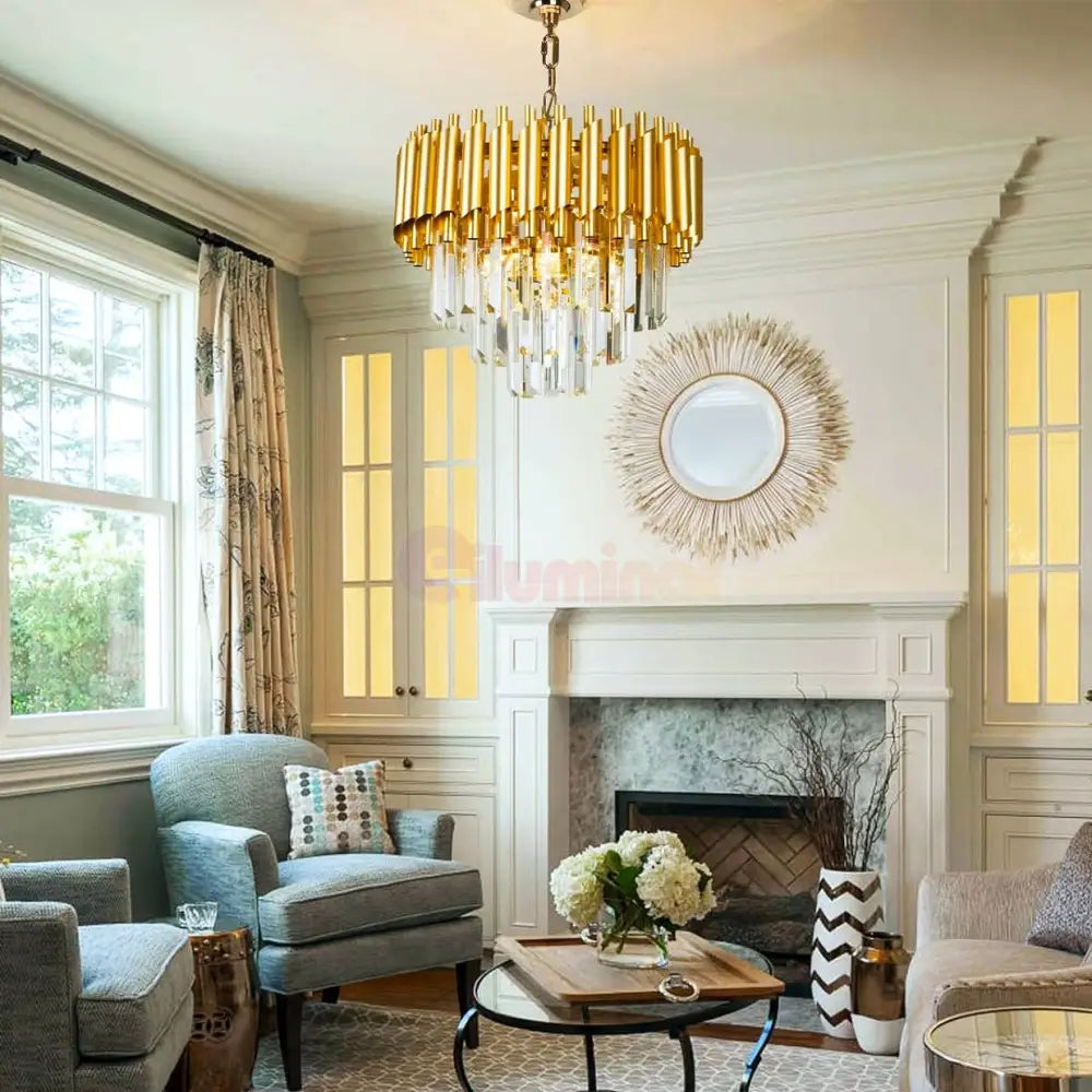 Candelabru Cristal Golden Panther 300Mm Chandeliers Crystal