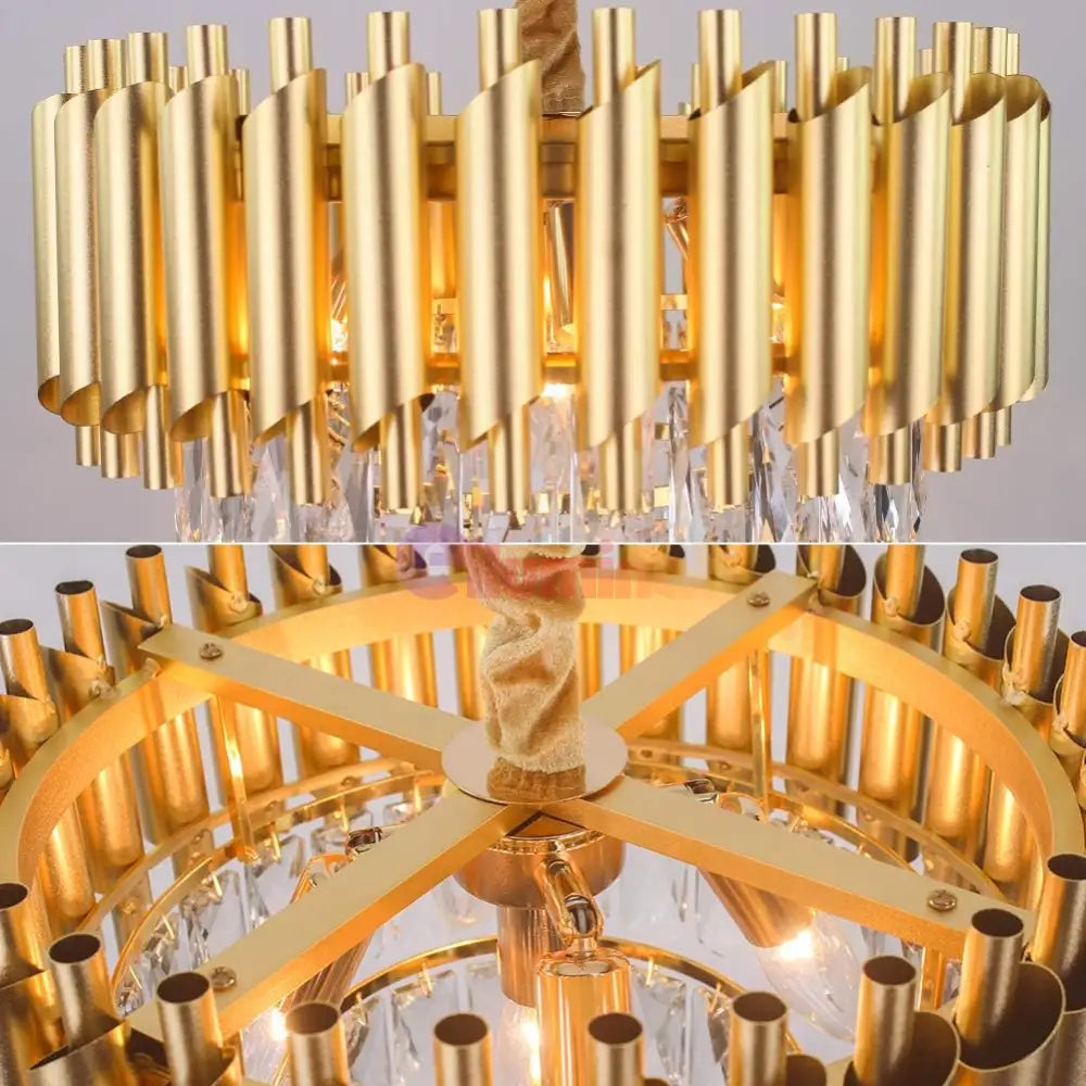 Candelabru Cristal Golden Panther 400Mm Chandeliers Crystal