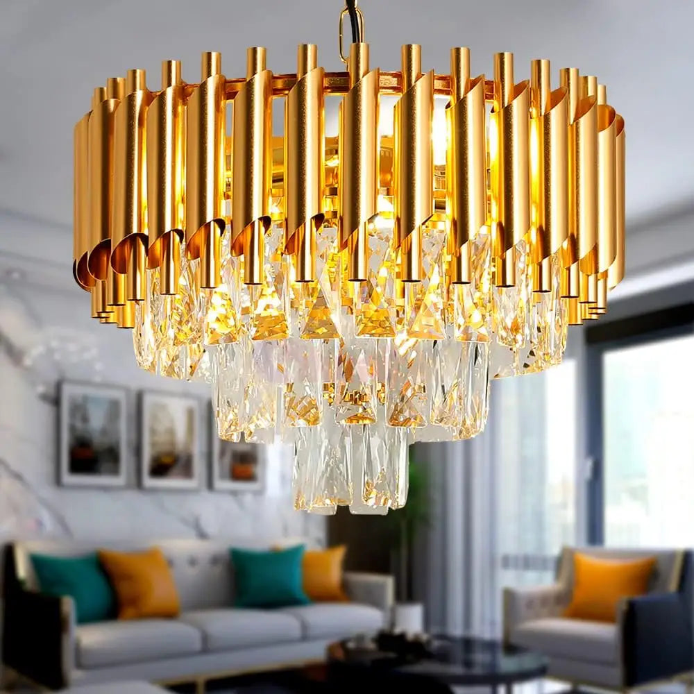 Candelabru Cristal Golden Panther 400Mm Chandeliers Crystal