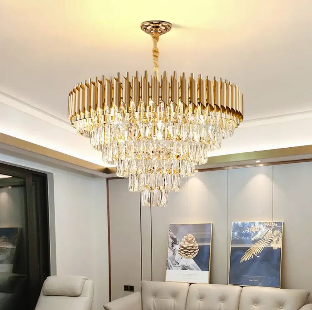 Candelabru Cristal Golden Panther 600Mm Chandeliers Crystal