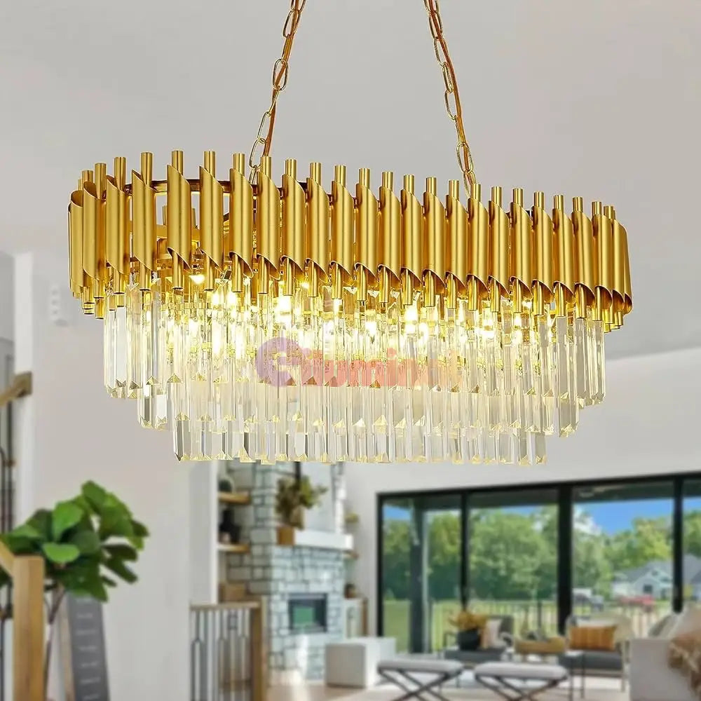 Candelabru Cristal Golden Panther 800X300Mm Chandeliers Crystal