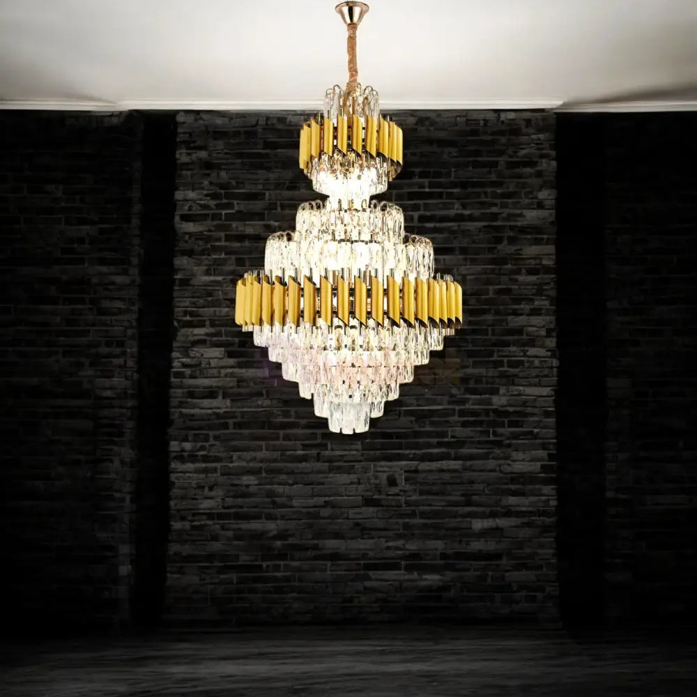 Candelabru Cristal Golden Panther Grande 600X900Mm Chandeliers Crystal