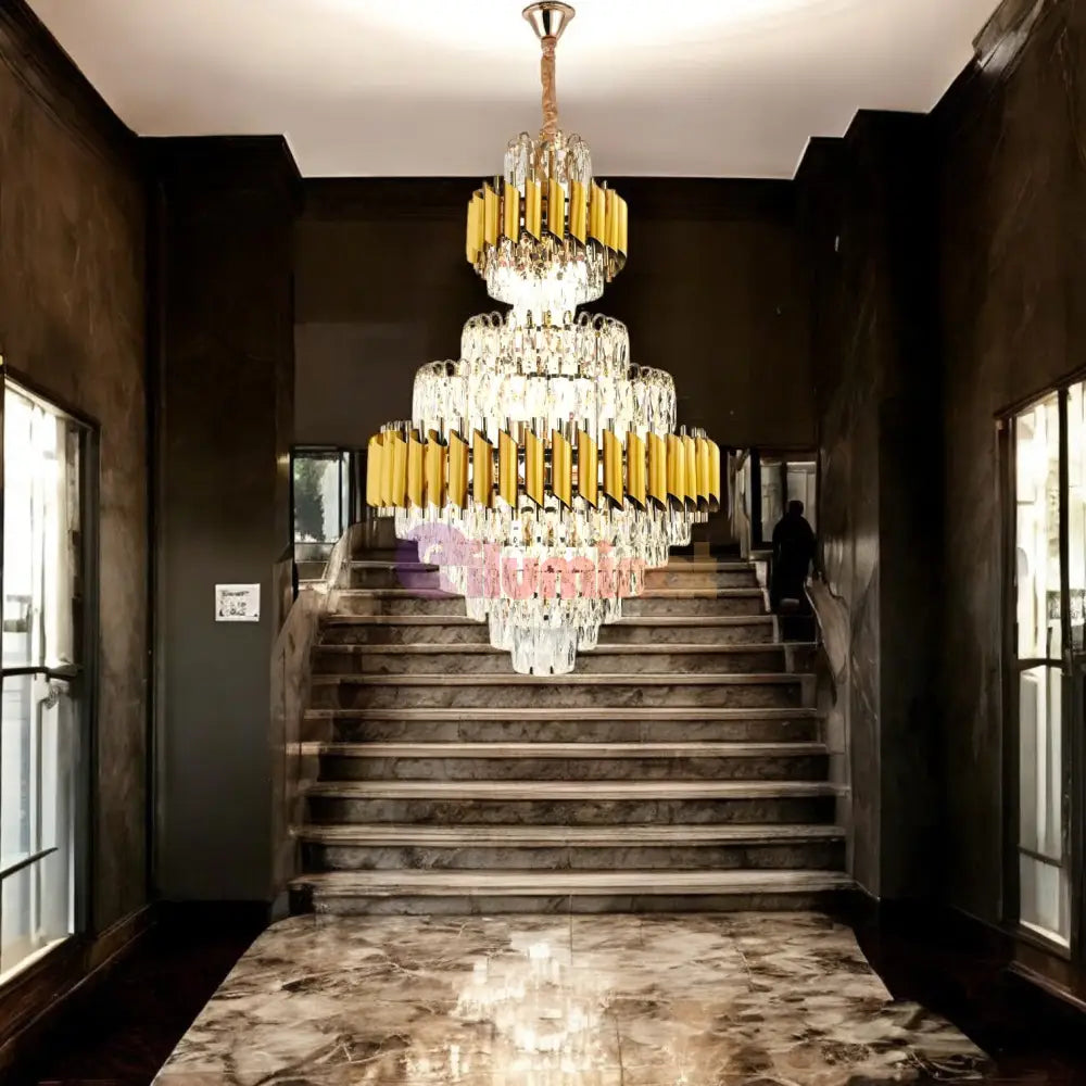 Candelabru Cristal Golden Panther Grande 600X900Mm Chandeliers Crystal