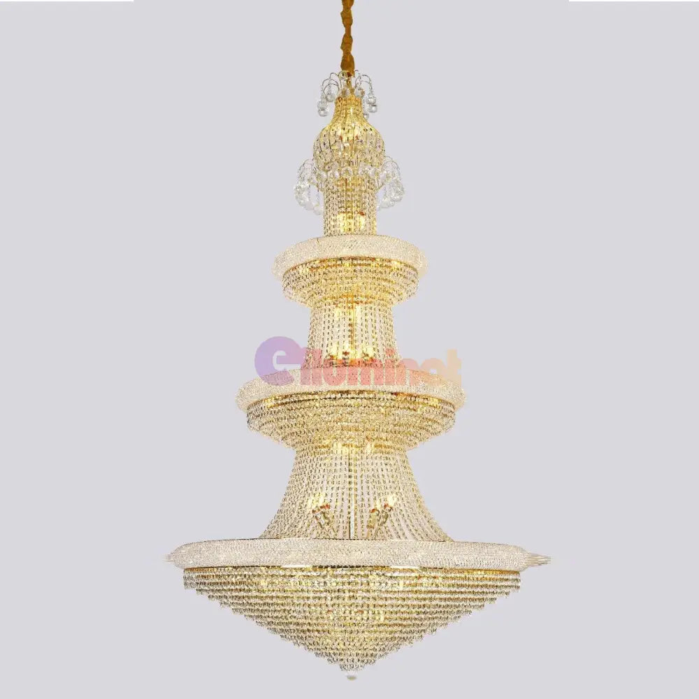 Candelabru Cristal Luxury Chrome 220Cm -P82403 Chandeliers Crystal