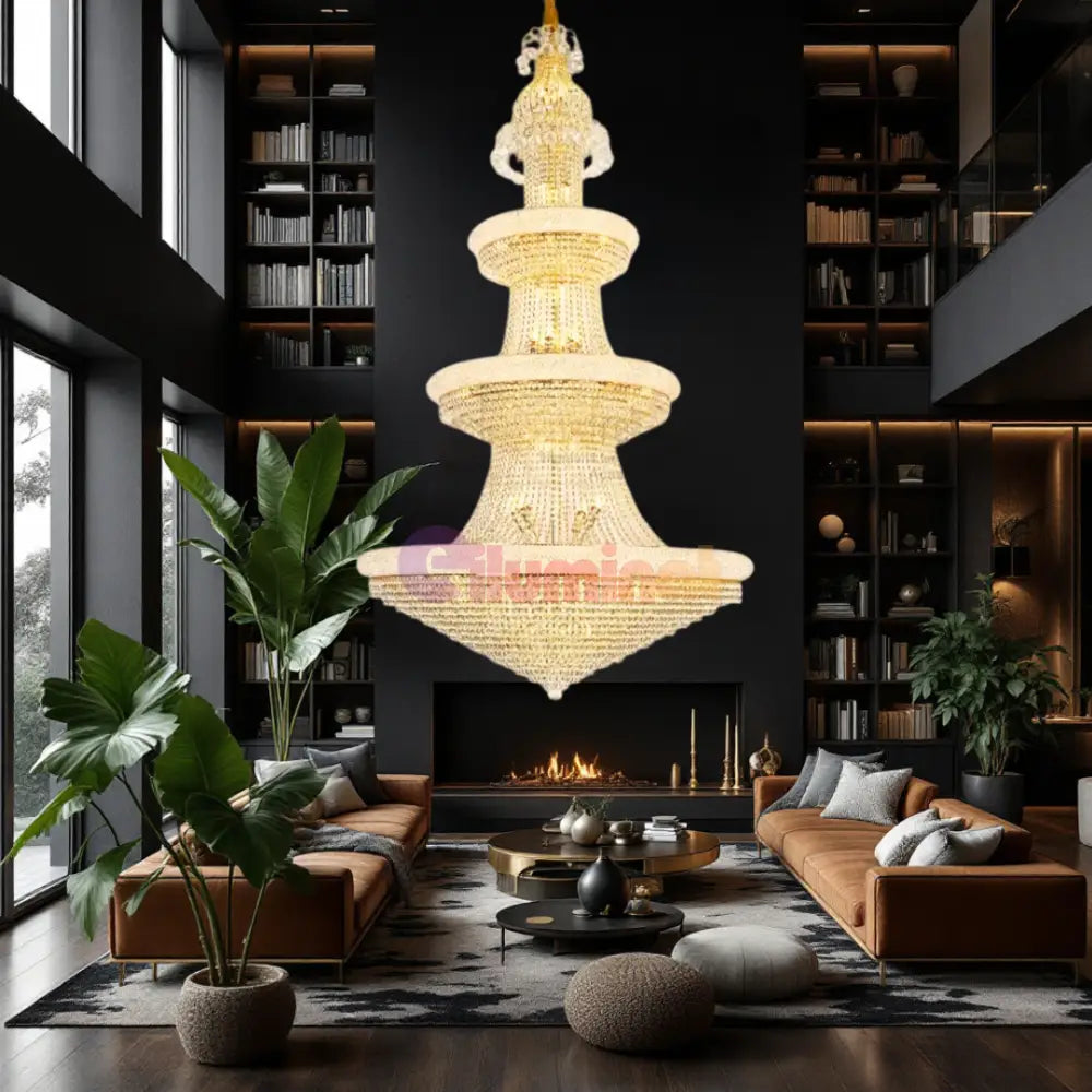 Candelabru Cristal LUXURY AURIU Electro 72xE14 AURIE / 220CM / LUXURY Chandeliers Crystal