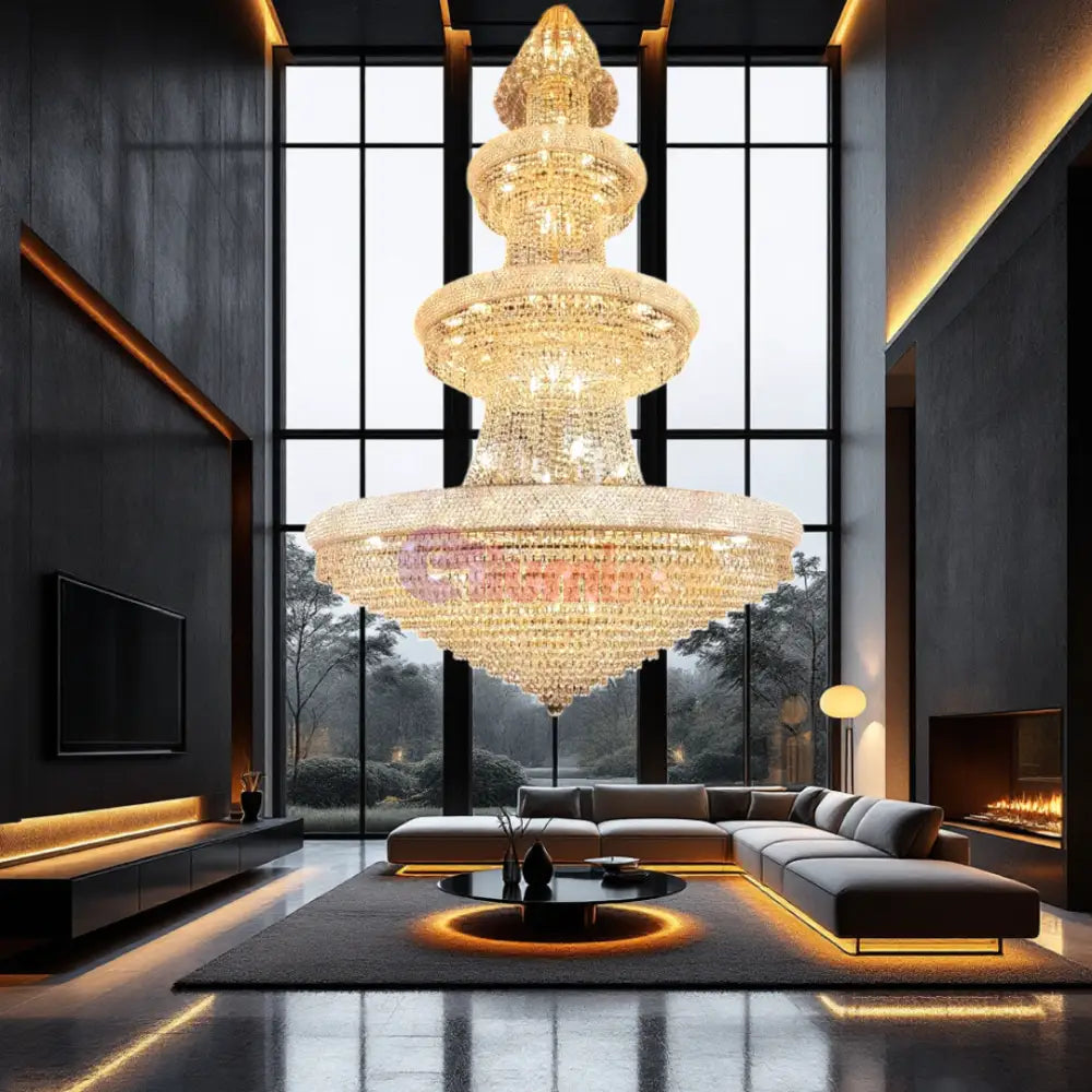 Candelabru Cristal LUXURY AURIU Electro 72xE14 AURIE / 220CM / LUXURY Chandeliers Crystal