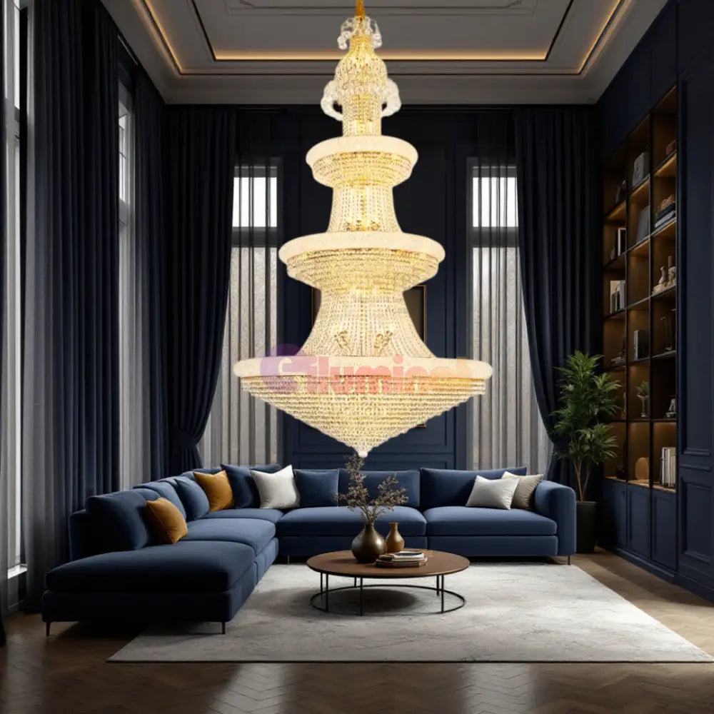 Candelabru Cristal LUXURY AURIU Electro 72xE14 AURIE / 220CM / LUXURY Chandeliers Crystal