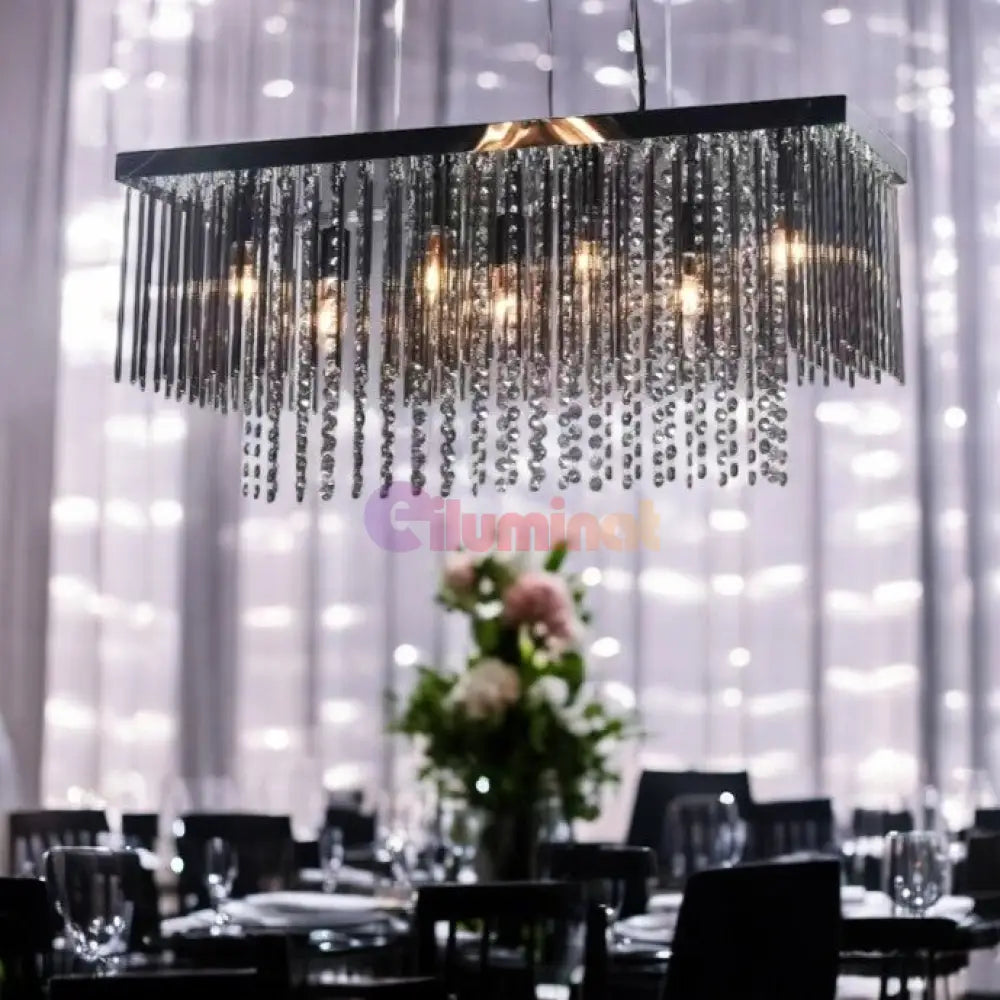 Candelabru Cristal Luxury Black Beauty 75X25Cm Chandeliers Crystal