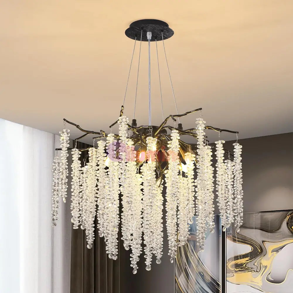 Candelabru Cristal Luxury Black Willow 60Cm Chandeliers Crystal