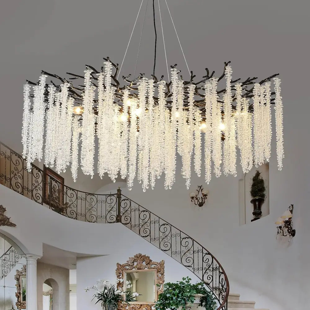 Candelabru Cristal Luxury Black Willow 100Cm Chandeliers Crystal