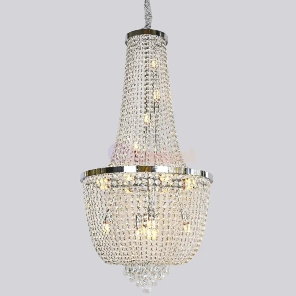 Candelabru Cristal Luxury Chrome 120Cm -P82404 Chandeliers Crystal