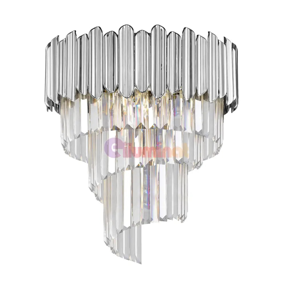 Lustra Cristal 5xE14 Chrome Verano CHROME / CRISTAL Chandeliers