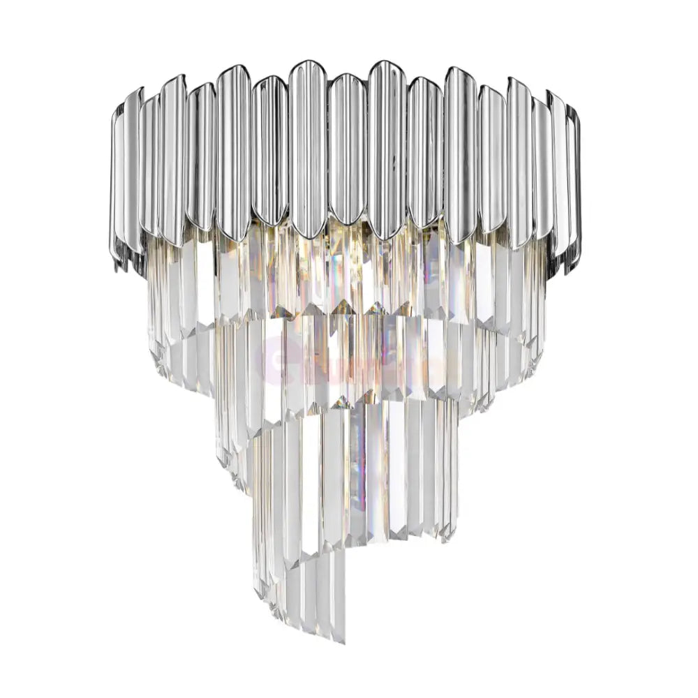 Lustra Cristal 5xE14 Chrome Verano CHROME / CRISTAL Chandeliers