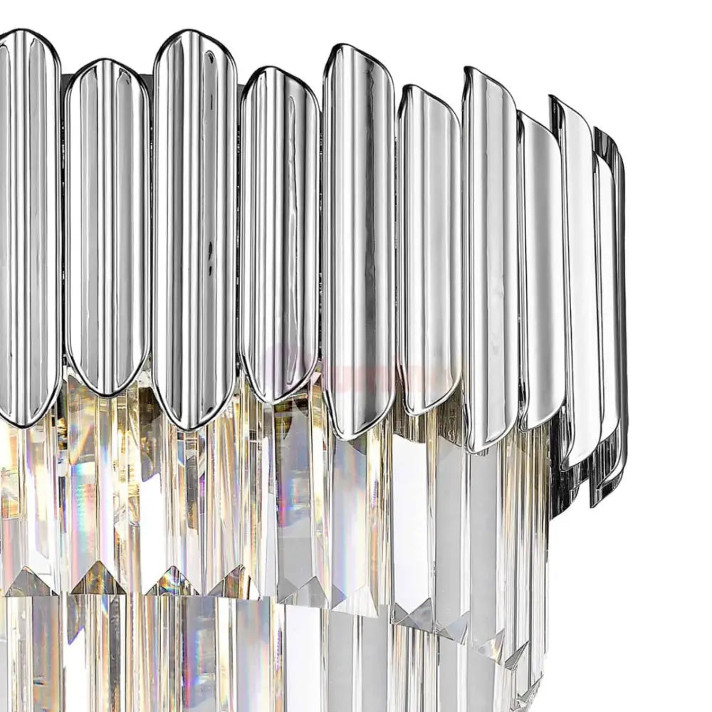 Lustra Cristal 5xE14 Chrome Verano CHROME / CRISTAL Chandeliers